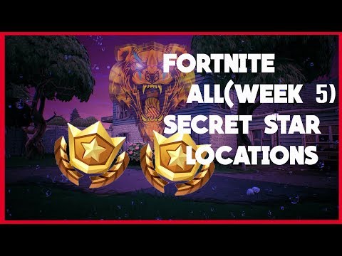 FORTNITE 5 კვირის Secret battle star -ების ლოკაციები